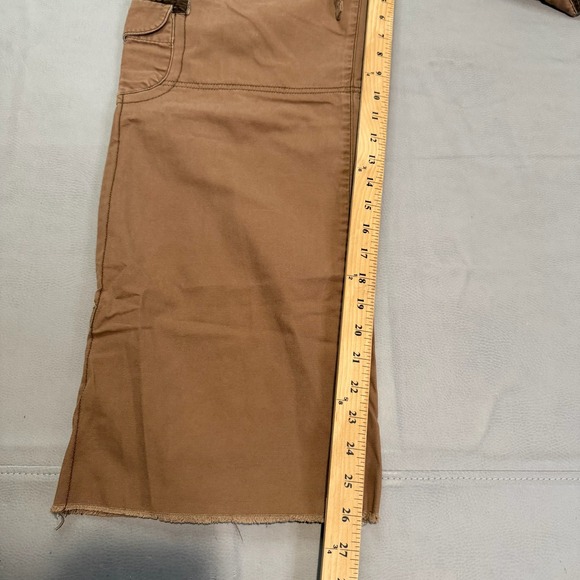 VTG Y2K Mossimo Supply Cargo Baggy Canvas Low Rise Relax Khaki Tan-11/34x26-5075 - Picture 6 of 10